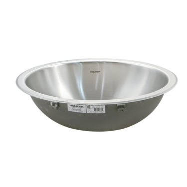 Houzer Opus 16 inch Stainless Steel Undermount Round Bathroom Sink without Overflow